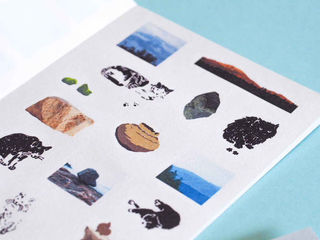 写真：ねこや石、風景のシール